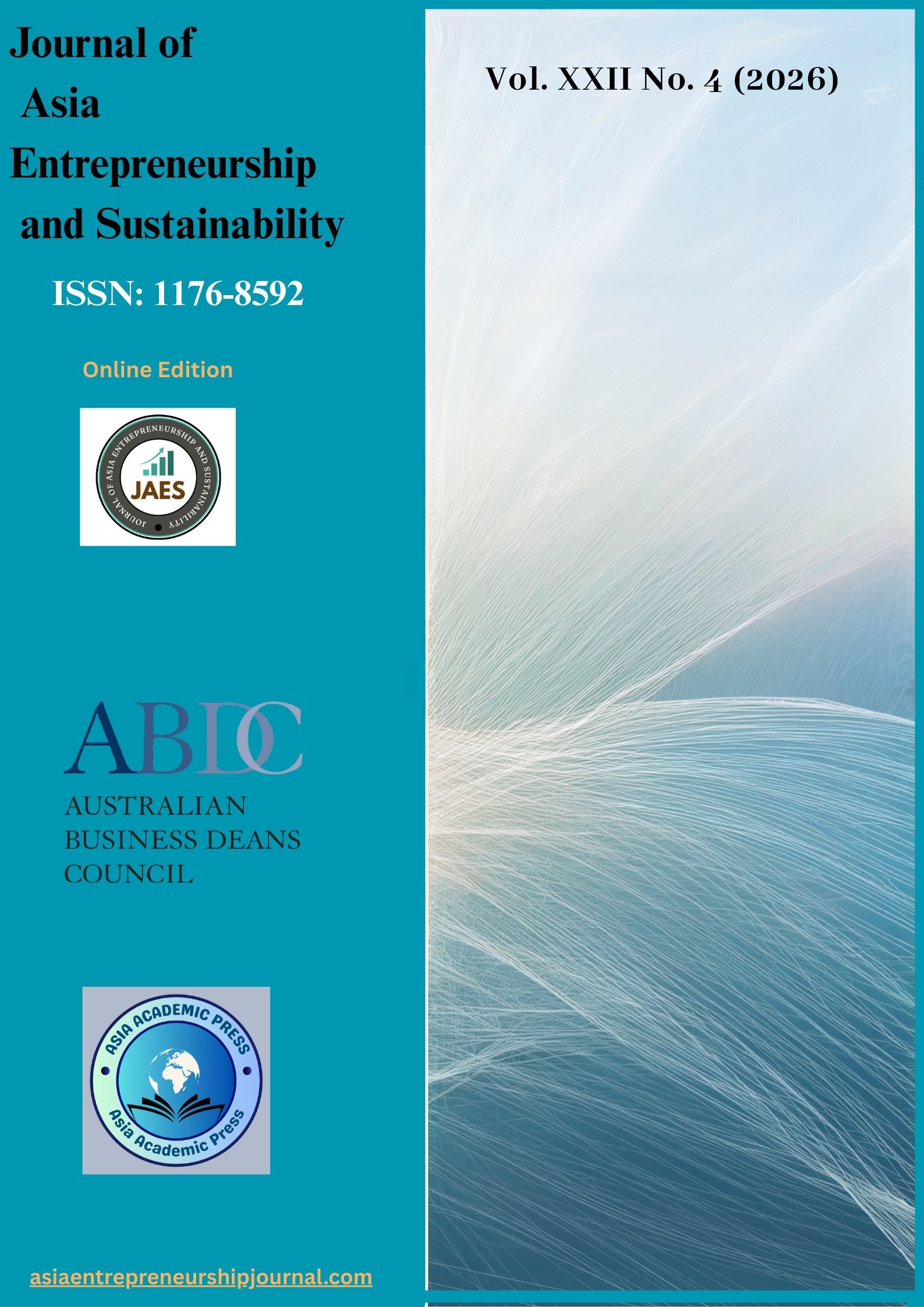 					View Vol. 22 No. 4 (2026): The Journal of Asia Entrepreneurship and Sustainability (In-Press)
				